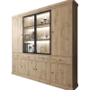 Vitrine 4P Valencia chêne clair