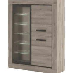 Vitrine Wim chêne clair
