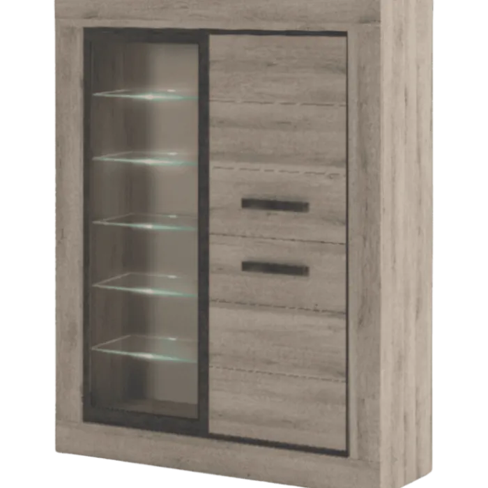 Vitrine Wim chêne clair