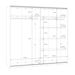 Waikato - Armoire 2 portes avec passepartout